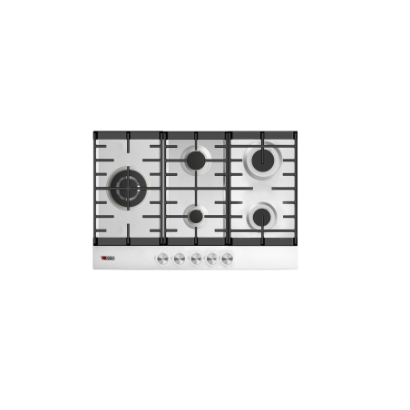Plaque de cuisson à gaz 5 foyers Inox - DEROSSO - NDR-PG75I-L