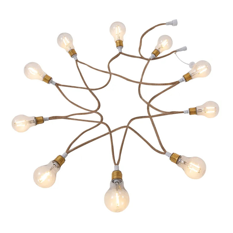 Guirlande extérieure 10ampoules LED blanc chaud intensité variable MINTA