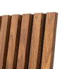 Panneau décoratif mural Colva bois foncé 120 x 60cm