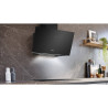 Hotte décorative murale inclinée avec finition en verre 90cm Noir - SIEMENS - LC91KLT60