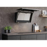 Hotte décorative murale inclinée avec finition en verre 90cm Noir - SIEMENS - LC91KLT60