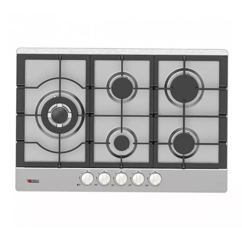 Plaque de cuisson à gaz 5 foyers Inox - DEROSSO - NDR-PG75I-L