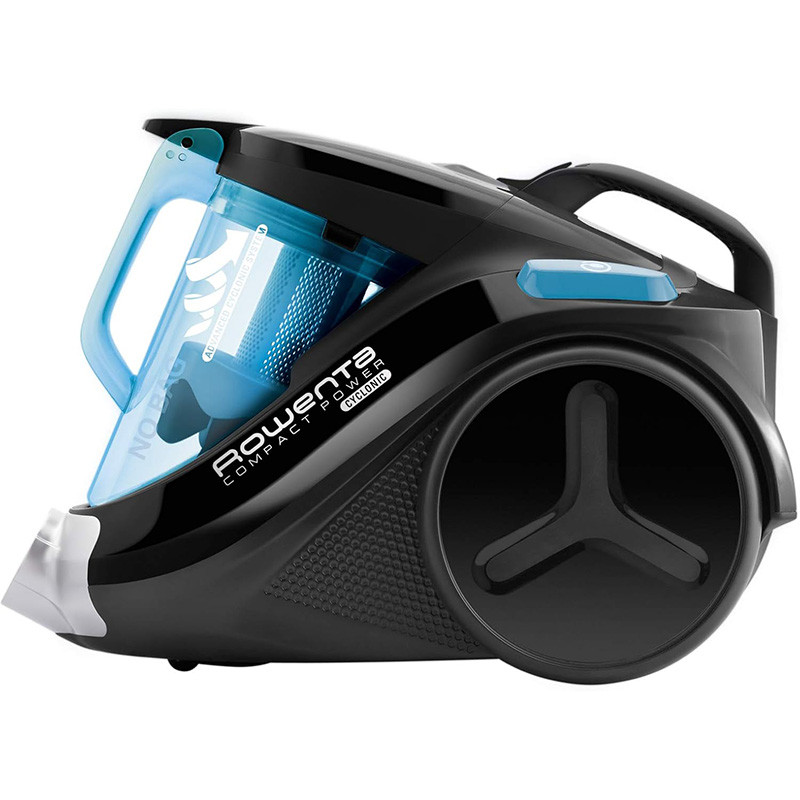 Aspirateur traîneau sans sac Compact Power Cyclonic 750W Noir/Bleu - ROWENTA - RO3725EA