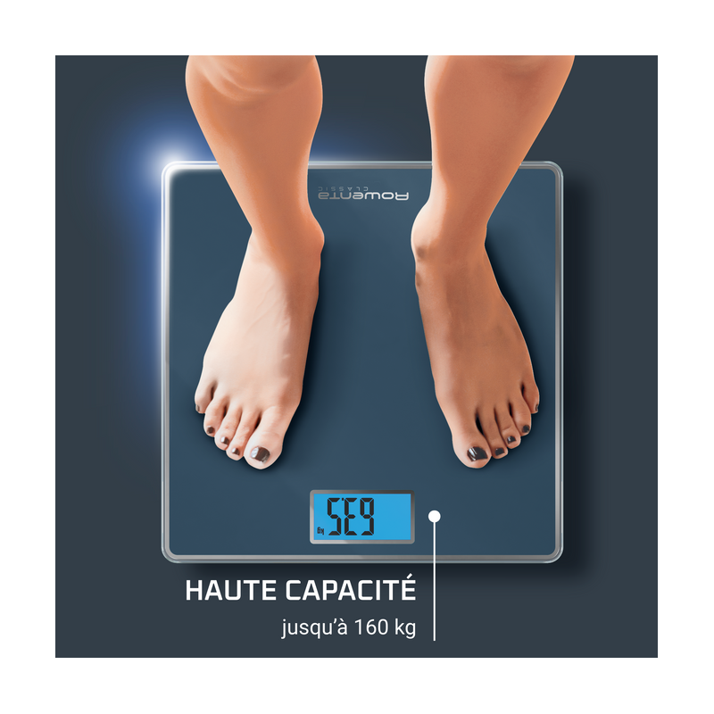 Pèse-personne électronique Classic Collection M 160kg/100g Bleu - TEFAL - BS1504V0