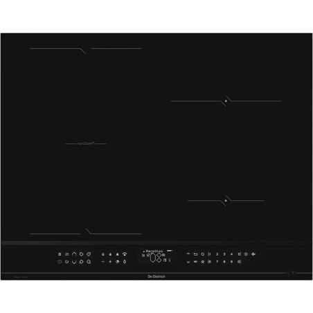 Plaque de cuisson induction HoriZoneTech 4 foyers 7400W 65cm Noir - DE DIETRICH - DPI4442B