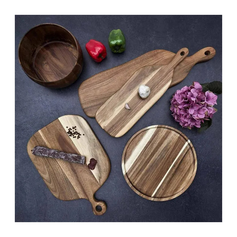 Saladier en acacia D25cm Marron - HOME DECO FACTORY