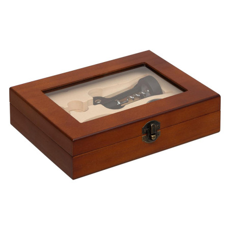 Coffret de sommelier Cave en métal/zinc et bois 3 pièces Marron - SECRET DE GOURMET