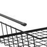 Panier Rangement Suspendu Acier/PVC 31,5x31x12cm Noir - 5FIVE