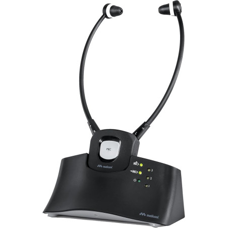 Casque TV stéthoscopique HP STETO Digital Sans Fil Noir - MELICONI - MEL497308