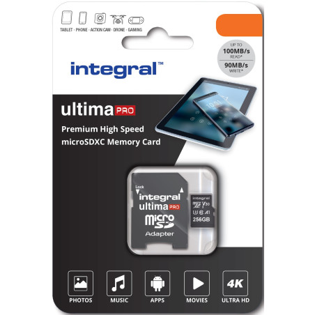 Micro SD/4K 128 GB CL10 100M Integral