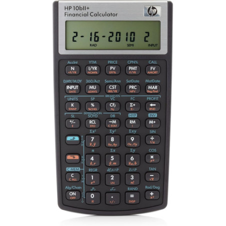 Calculatrice financière 10bII+ 1,97" Noir - HP - HP10BII