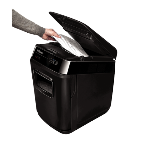 Destructeur de documents AutoMax 200C 4X38mm Noir - FELLOWES - 4653602