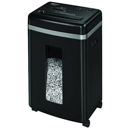 Destructeur de documents Microshred™ 450M 9 feuilles 2x12mm Noir - FELLOWES - 4074101