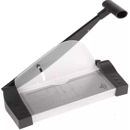 Massicot guillotine A4 PaperCutter II 12 feuilles Noir/Argent - PAVO - PAPERCUTTEA4