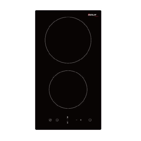 PLAQUE CUISSON VITROCERAMIQUE 30CM 2 FEUX 3000W NOIR MERLIN - M-DOM30V