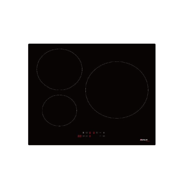 PLAQUE CUISSON INDUCTION 3 FEUX NOIR MERLIN _ M-3F60I