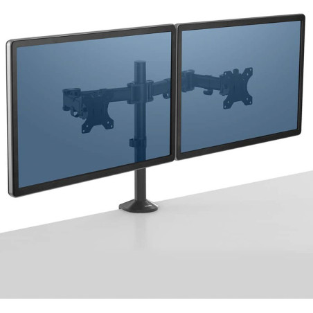 Bras pour double écran Reflex jusqu'à 27" 8kg Noir - FELLOWES - 8502601