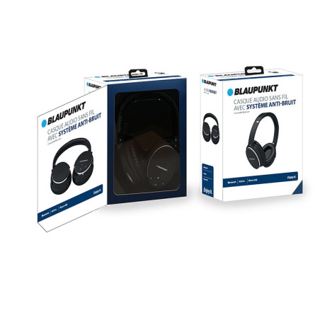 Casque audio sans fil avec système anti-bruit Noir - BLAUPUNKT - BLP4400-002