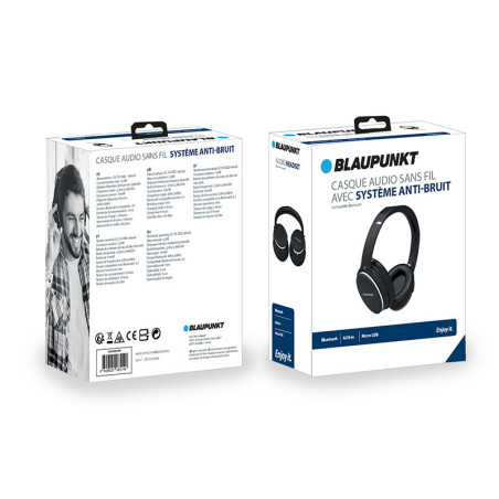 Casque audio sans fil avec système anti-bruit Noir - BLAUPUNKT - BLP4400-002