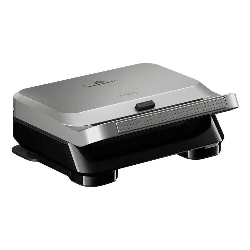Appareil multifonction sandwich-gaufre SnackMaker 5 800W Gris noir/Argenté - BRAUN - SM5005SILVBK