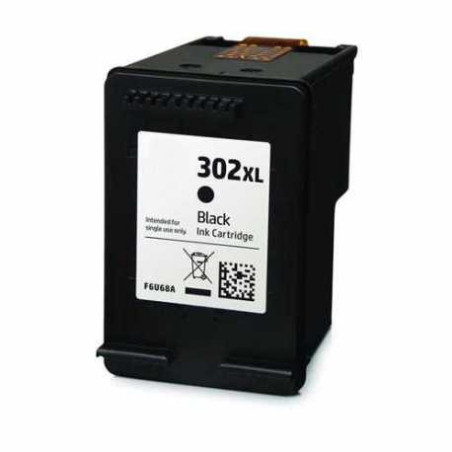 Cartouche jet d'encre remanufacturée HP 302XL F6U68AE Noir - GS - BPKR302BKXLGS