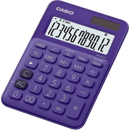 Calculatrice de bureau MS-20UC 12 chiffres Violet - CASIO - MS-20UC-PL