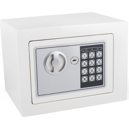 Mini coffre-fort électronique 230x170x170mm Blanc - PAVO - PAVO8004690
