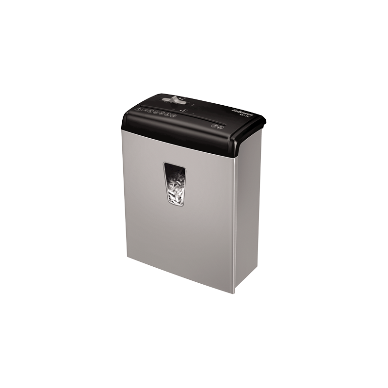 Destructeur de documents Powershred W-1C coupe croisée 6 feuilles 4X35mm Gris/Noir - FELLOWES - 4681001