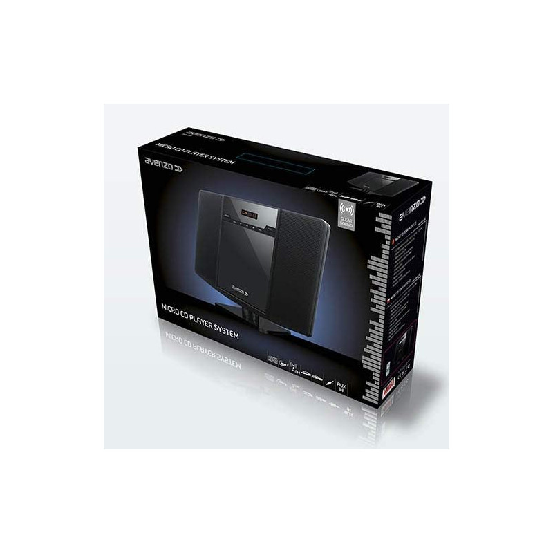 Micro chaîne HiFi CD/USB/SD/FM Noir - AVENZO - AV6020NG