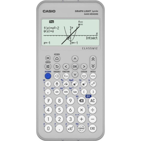 Calculatrice graphique Graph Light Blanc - CASIO - CAGRAPHLIGHTWET
