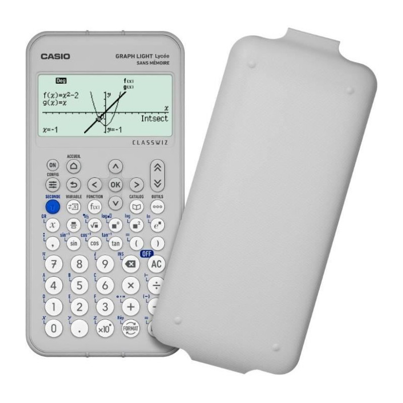 Calculatrice graphique Graph Light Blanc - CASIO - CAGRAPHLIGHTWET