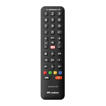 Télécommande universelle Control 2+ pour TV et décodeur Noir - MELICONI - MEL808038