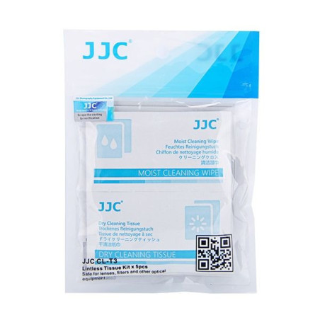 Lingettes de nettoyage optique pour appareil photo 10 pièces Blanc - JJC - 2201403