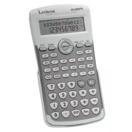 Calculatrice scientifique SC460 240 fonctions 2 lignes Gris - LEXIBOOK - SC460