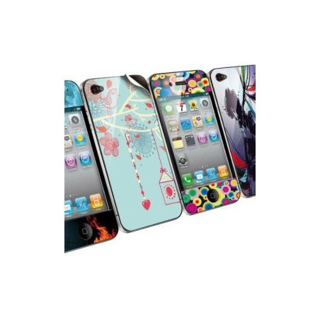 Stickers personnalisables Skins Explosion pour iPhone 4 Brillant Multicolore - MICRO APPLICATION - 5397