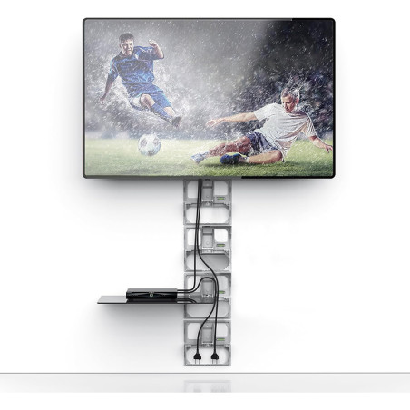 Meuble TV mural Ghost Cube Cover 2 cubes Noir - MELICONI - BA480524