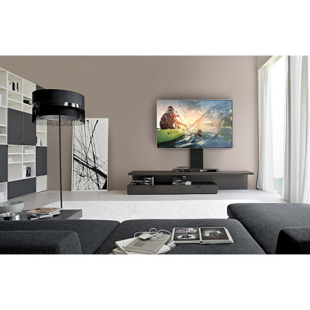 Meuble TV mural Ghost Cube Cover 2 cubes Noir - MELICONI - BA480524
