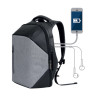 Sac à dos connecté avec port USB et sortie écouteurs 15.6" Noir/Gris - BLAUPUNKT - BLP0300