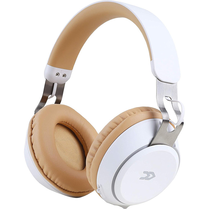 Casque audio sans fil Bluetooth Assistant vocal MicroSD Blanc - AVENZO - AVHP2001W
