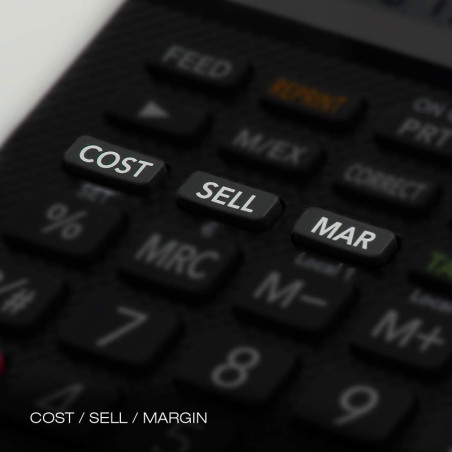 Calculatrice imprimante 12 chiffres Noir - CASIO - CAHR8TEC