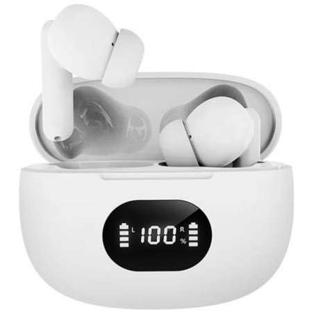 Écouteurs Bluetooth sans fil avec batterie externe Blanc - AVENZO - AVTW5010W