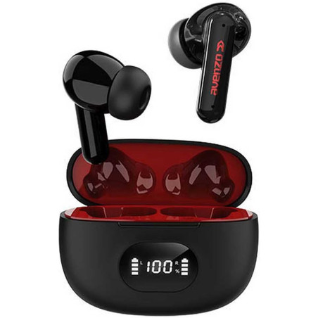 Écouteurs Bluetooth sans fil avec batterie externe Noir - AVENZO - AVTW5010B
