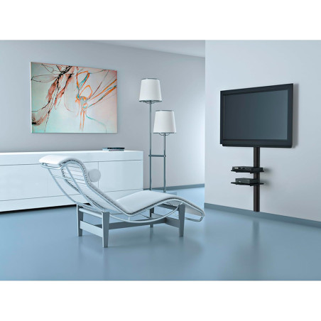 Support mural Slimstyle AV Shelf 12 kg Noir - MELICONI - MEL480515