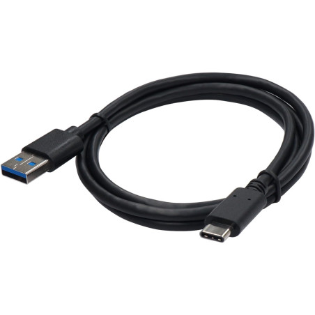 Câble USB 3.1 Type-C vers USB-A 1 mètre Noir - LINÉAIRE - PCUSB315B