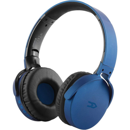 Casque Bluetooth Jack 2en1 FM MP3 Micro Bleu - AVENZO - AVHP2002L