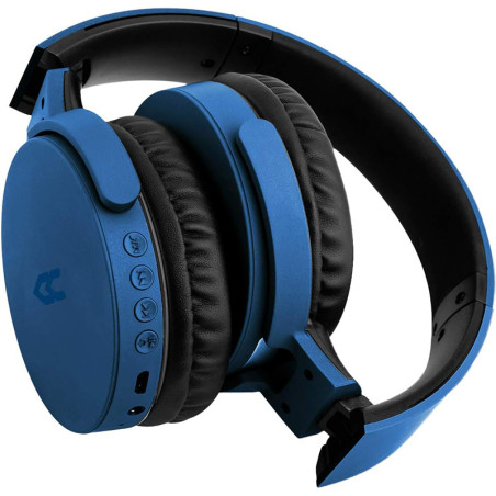 Casque Bluetooth Jack 2en1 FM MP3 Micro Bleu - AVENZO - AVHP2002L