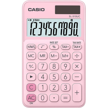 Calculatrice de poche SL-310UC 10 chiffres Rose - CASIO - CASL310UCROSE2