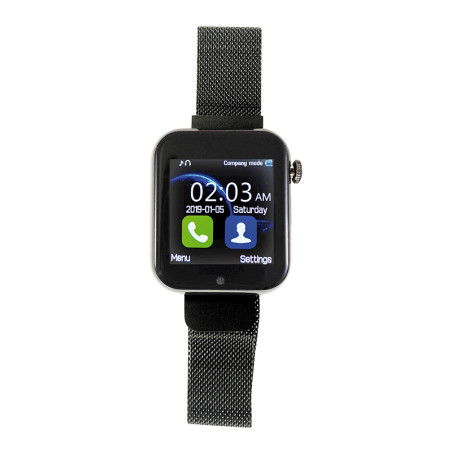 Montre connectée 1.54'' Bluetooth Métal Noir - INOVALLEY - INMC27METALB