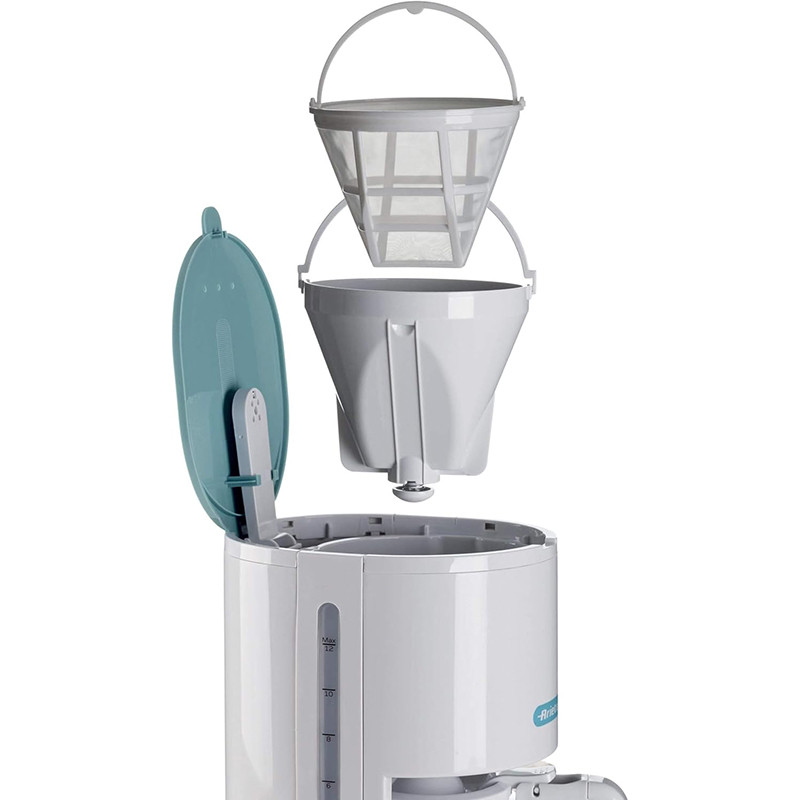 Cafetière filtre Breakfast 12 tasses 900W Blanc/Bleu - ARIETE - ARI1394WH