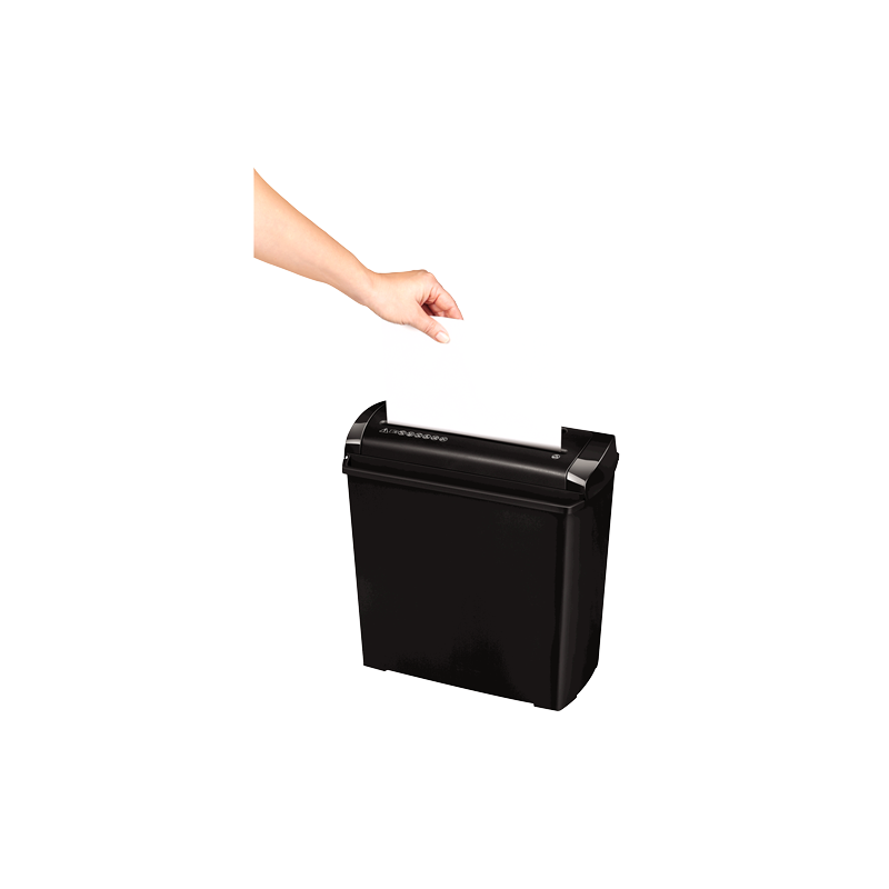 Destructeur de documents P-25S à coupe droite 5 feuilles Noir - FELLOWES - 4701001